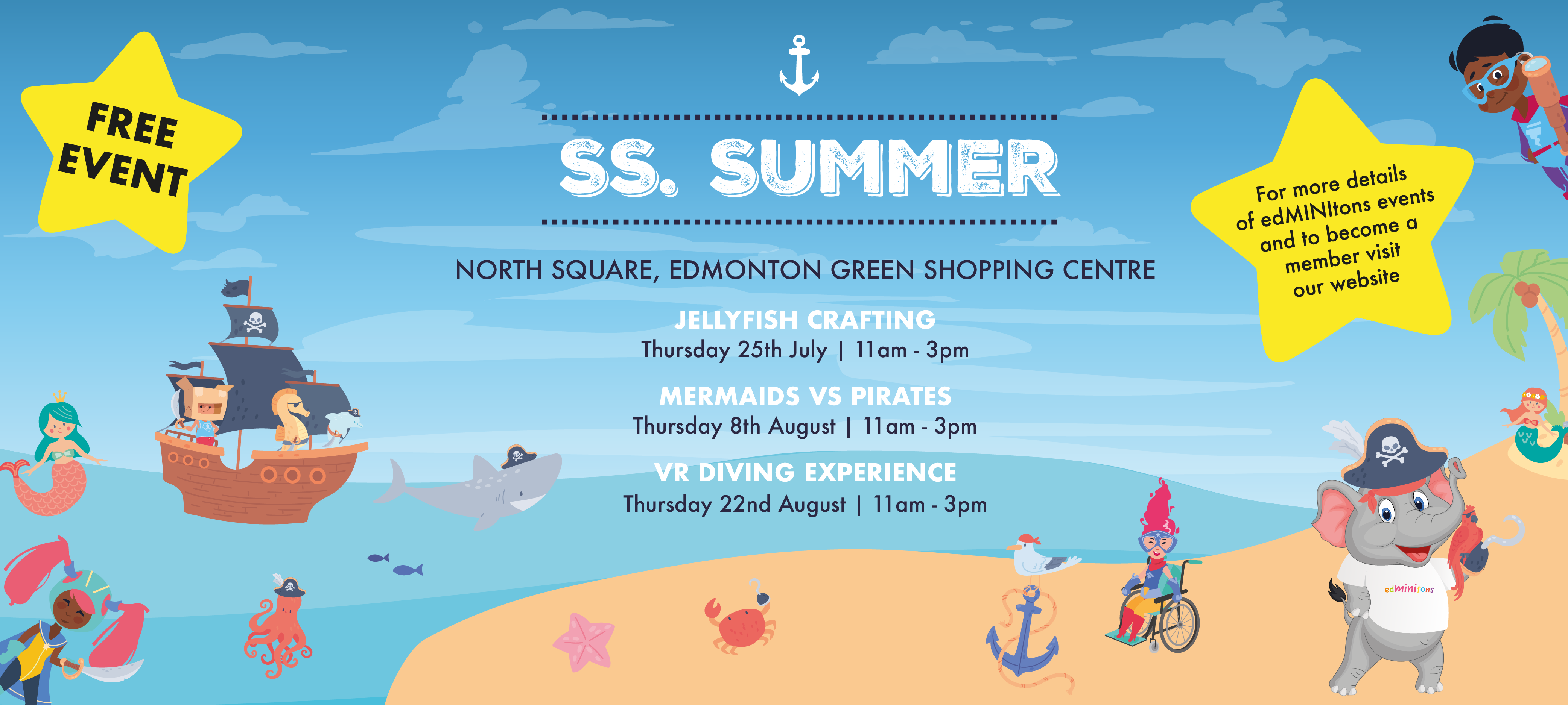 Free Kids Summer Events at Edmonton Green Enfield